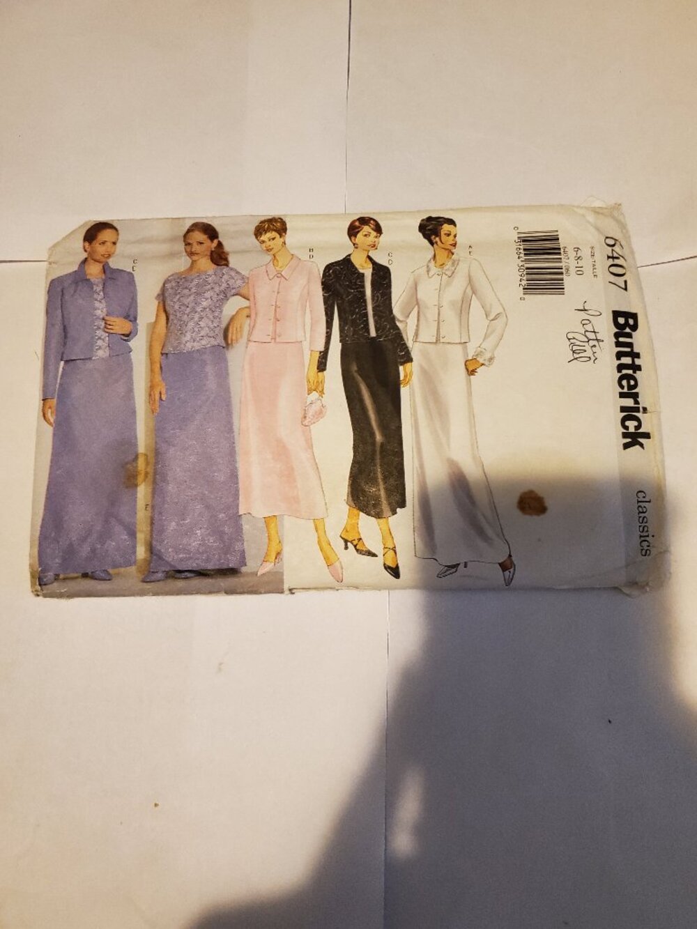 BUTTERICK 6407 MISSES PETITE JACKET TOP SKIRT 6-22 PATTERN